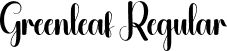 Greenleaf Regular font - Greenleaf.otf