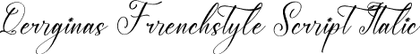 Qerginas Frenchstyle Script Italic font - Qerginas-Frenchstyle-Script-Italic.otf