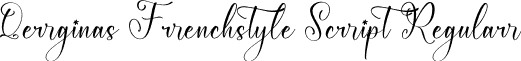 Qerginas Frenchstyle Script Regular font - Qerginas-Frenchstyle-Script.otf