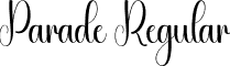 Parade Regular font - Parade.otf