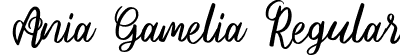 Ania Gamelia Regular font - Ania Gamelia.otf