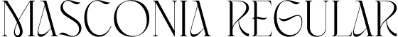 Masconia Regular font - Masconia.otf