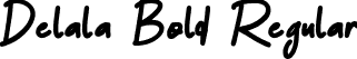 Delala Bold Regular font - Delala Bold.ttf