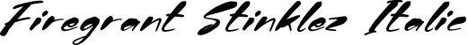 Firegrant Stinklez Italic font - Firegrant-Stinklez-Italic.otf