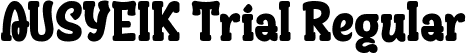 AUSYEIK Trial Regular font - AUSYEIK-Trial.ttf