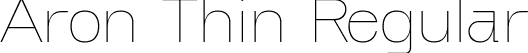 Aron Thin Regular font - Aron-Thin.ttf