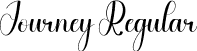 Journey Regular font - Journey.otf