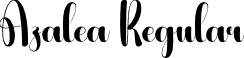 Azalea Regular font - Azalea.otf