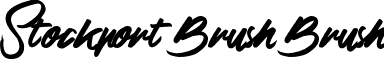 Stockport Brush Brush font - Stockport Brush.otf