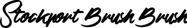 Stockport Brush Brush font - Stockport Brush.ttf