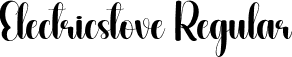 Electricstove Regular font - Electricstove.otf