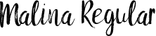 Malina Regular font - Malina-Regular.ttf