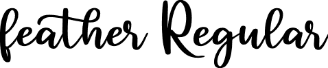 feather Regular font - feather.otf