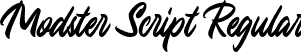 Modster Script Regular font - Modster Script Free.ttf