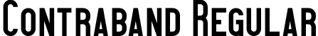 Contraband Regular font - Contraband_demo.otf