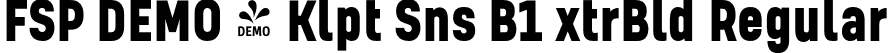 FSP DEMO - Klpt Sns B1 xtrBld Regular font - Fontspring-DEMO-kelptsansb1-extrabold.otf