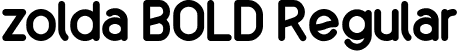 zolda BOLD Regular font - Zolda Bold.otf