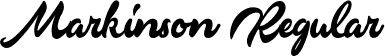 Markinson Regular font - Markinson.otf