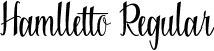 Hamlletto Regular font - Hamlletto.otf