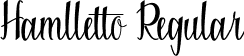 Hamlletto Regular font - Hamlletto.ttf