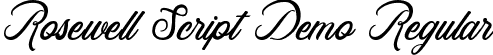 Rosewell Script Demo Regular font - RosewellScriptDemo.ttf