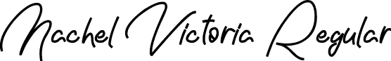 Nachel Victoria Regular font - Nachel Victoria (free).otf