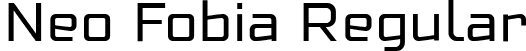 Neo Fobia Regular font - NeoFobia-Regular.ttf