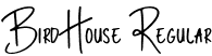 Bird House Regular font - Bird House.otf