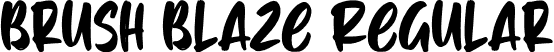 Brush Blaze Regular font - Brush-Blaze.otf