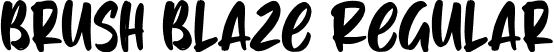 Brush Blaze Regular font - Brush-Blaze.ttf