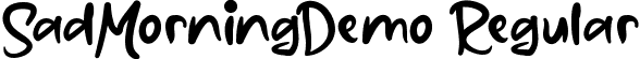 SadMorningDemo Regular font - SadMorningDemoRegular.ttf