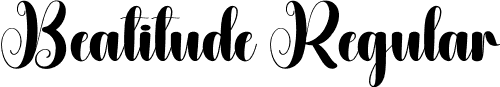 Beatitude Regular font - Beatitude.otf