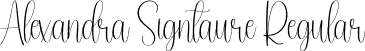 Alexandra Signtaure Regular font - Alexandra-Signtaure.otf