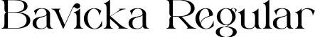 Bavicka Regular font - bavicka.otf