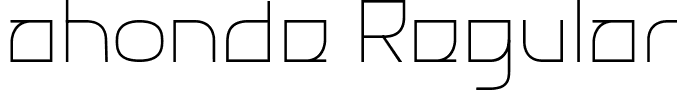 ahonde Regular font - ahonde-Regular.ttf