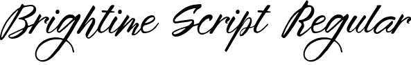 Brightime Script Regular font - BrightimeScript.otf