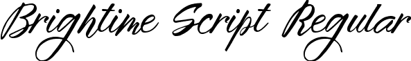 Brightime Script Regular font - BrightimeScript.ttf