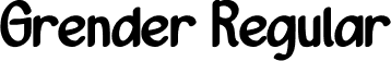 Grender Regular font - Grender.otf