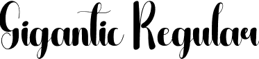 Gigantic Regular font - Gigantic.otf