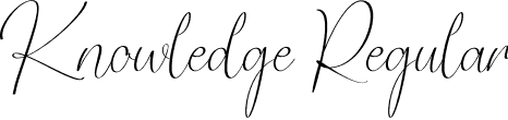 Knowledge Regular font - Knowledge.otf