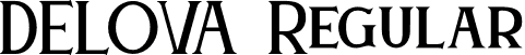 DELOVA Regular font - DELOVA.otf