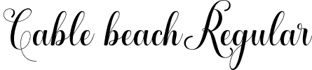 Cable beach Regular font - Cable-beach.otf