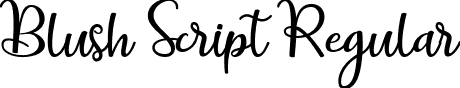 Blush Script Regular font - BlushScript.ttf