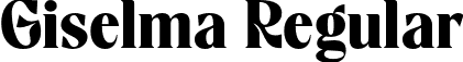 Giselma Regular font - giselmaregular-bwzm8.otf