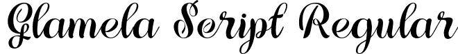 Glamela Script Regular font - Glamela-Script.otf