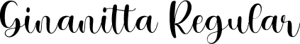 Ginanitta Regular font - Ginanitta.ttf