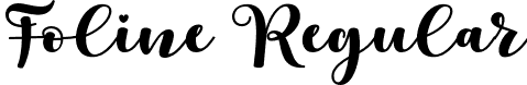 Foline Regular font - Foline.otf