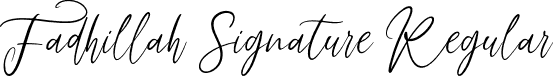 Fadhillah Signature Regular font - Fadhillah-Signature.otf