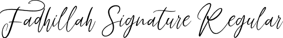 Fadhillah Signature Regular font - Fadhillah-Signature.ttf