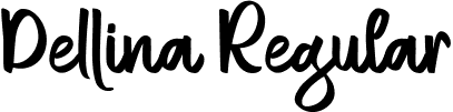 Dellina Regular font - Dellina.ttf